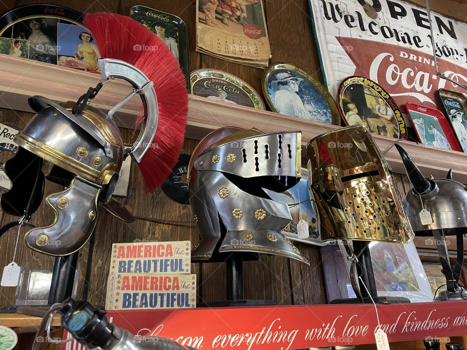 Antique store filled with random vintage items 