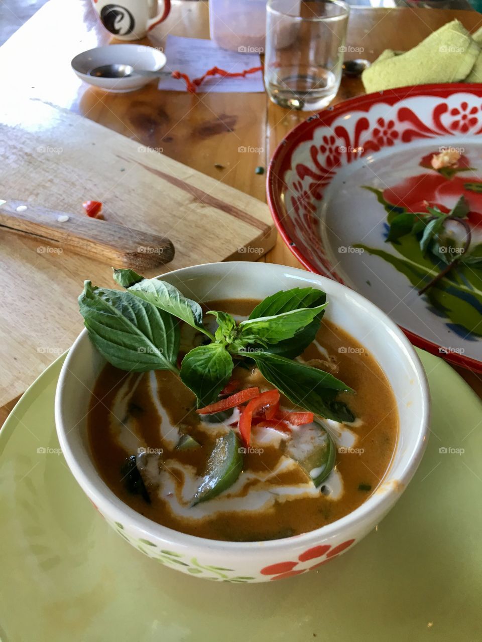Thai coconut curry soup