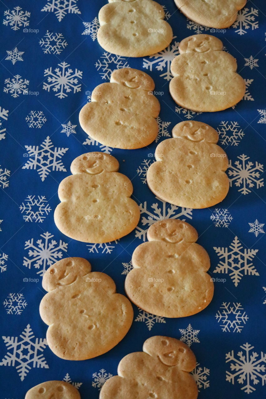 Snowman Sugar Cookies