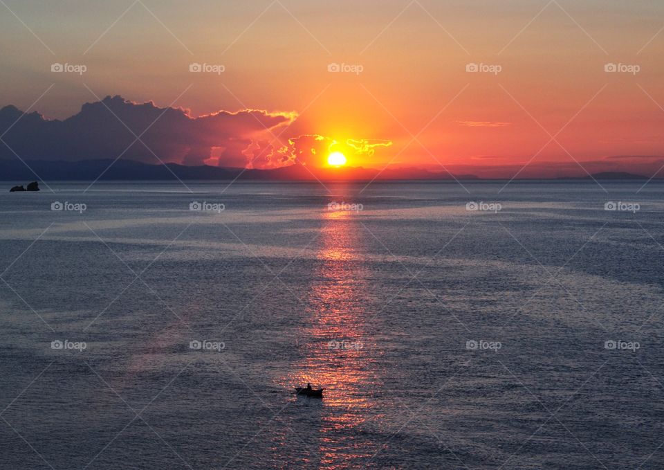 sunrise over the black sea