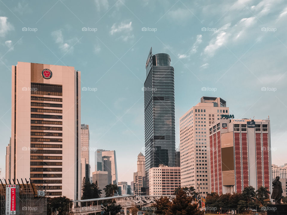 Buildings at Jalan Sudirman, Jakarta, Indonesia