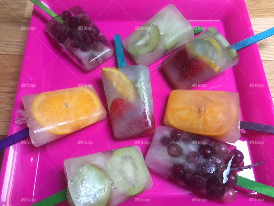 Homemade healthy Popsicles 