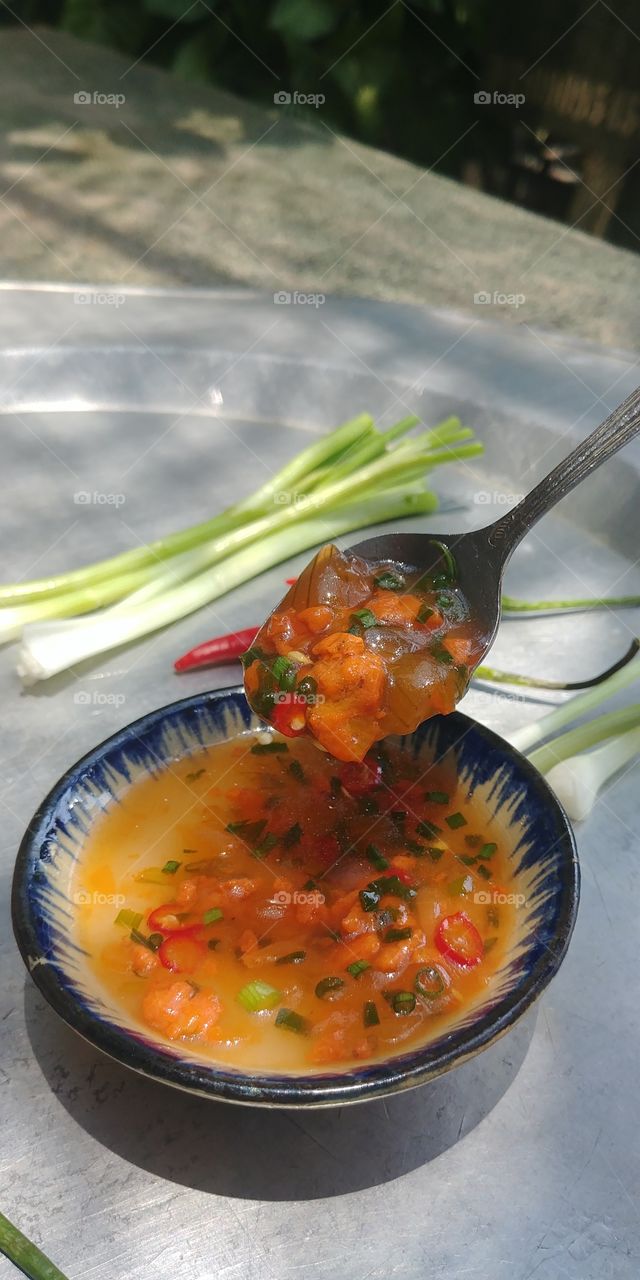 Traditional waterferncake in Vietnam