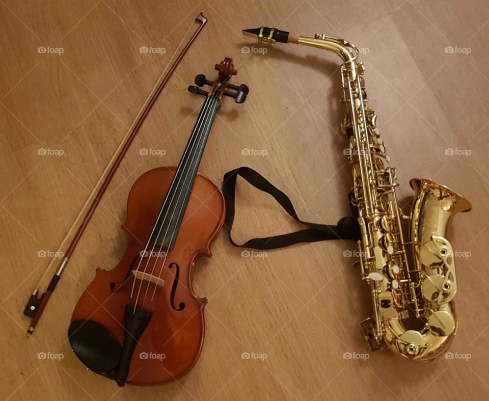 Cello and saxophone, the best music instruments