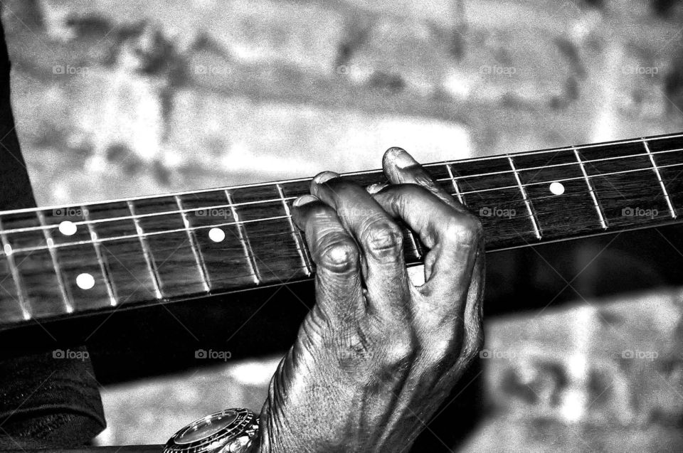 the blues with guitar, New Orleans