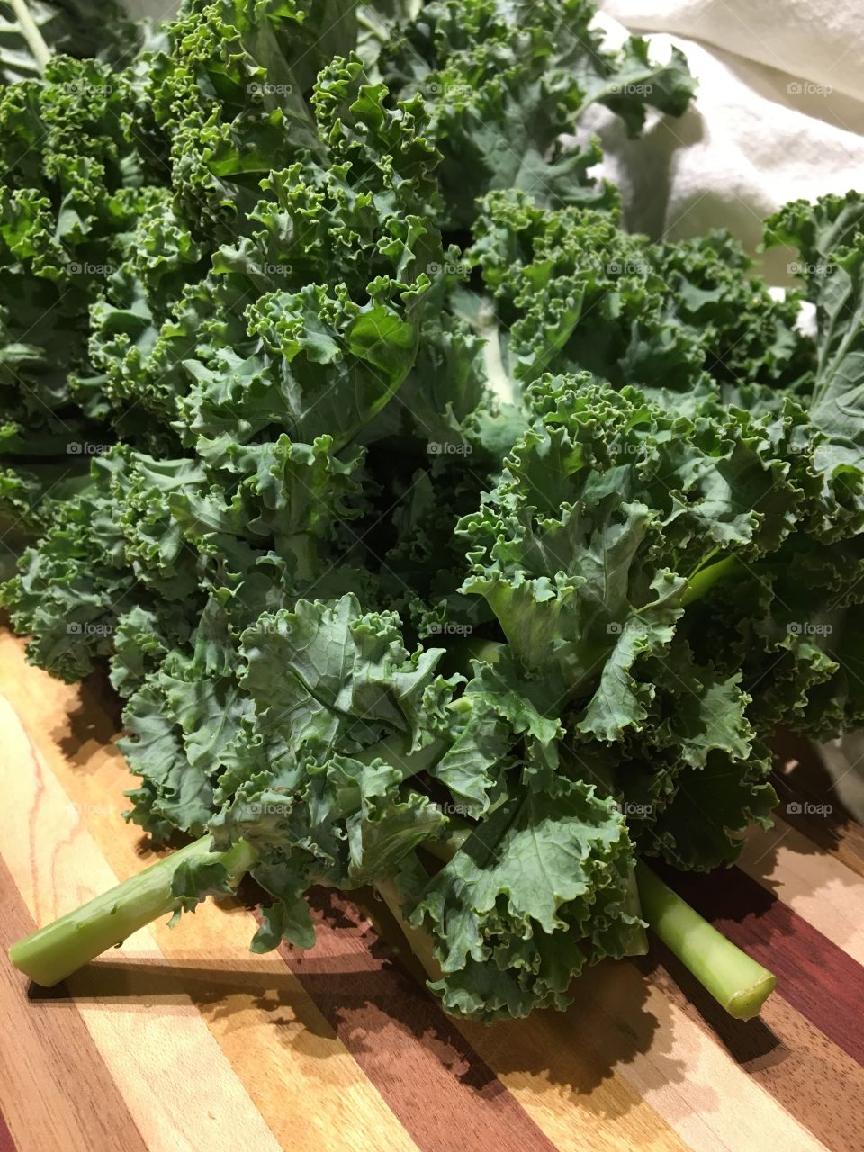 Bunch of curly kale