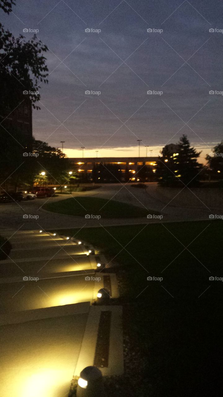 early morning light horizon