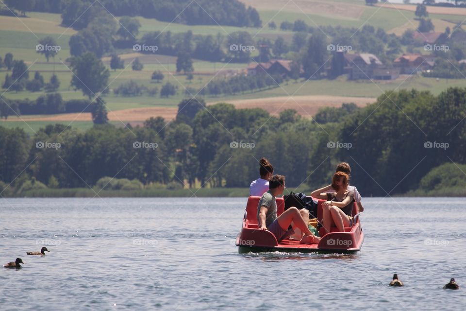 People On Pedalo