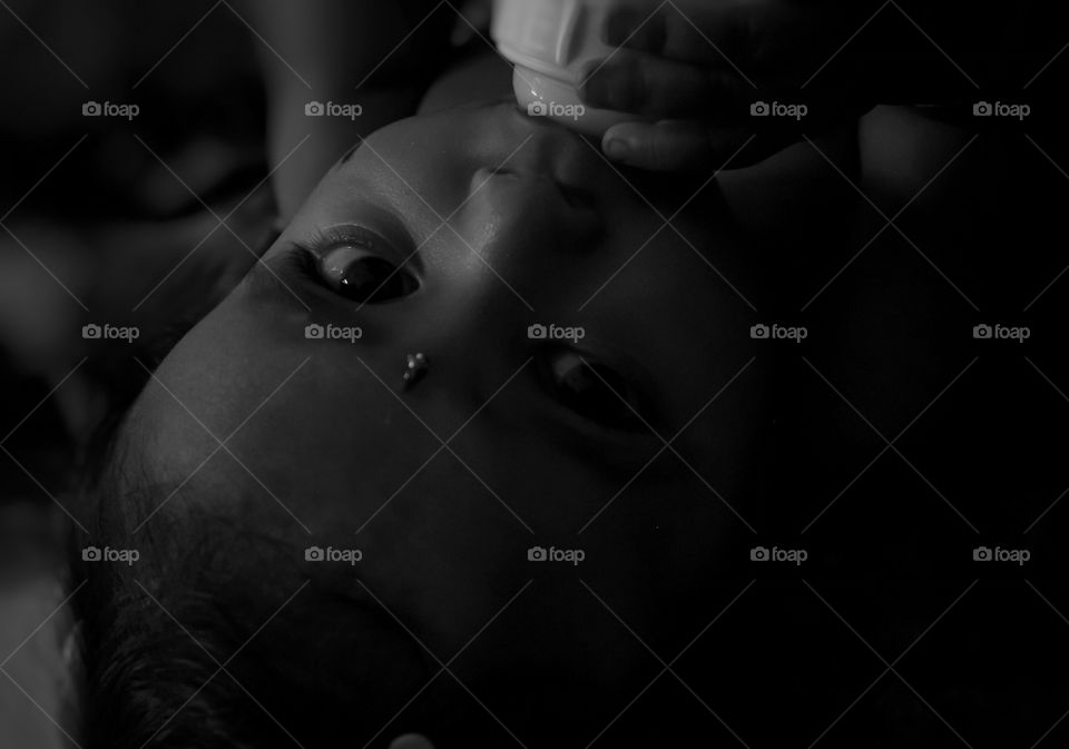 Beautiful portrait of a baby