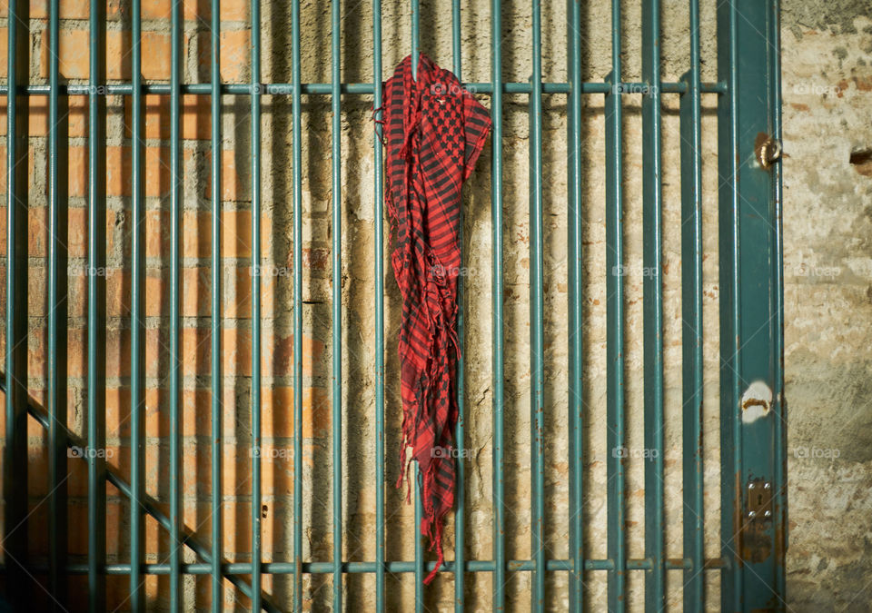 Scarf on the gate