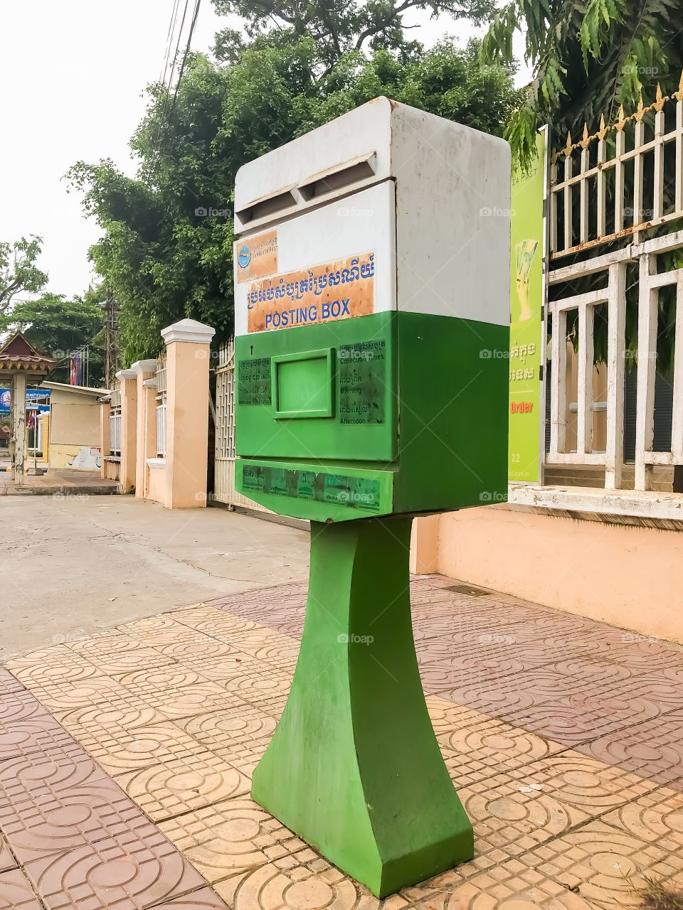 Posting box stands on Battambang province