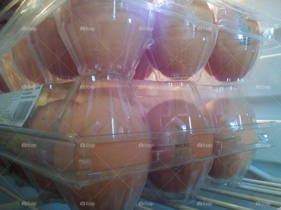 eggs. in plastic