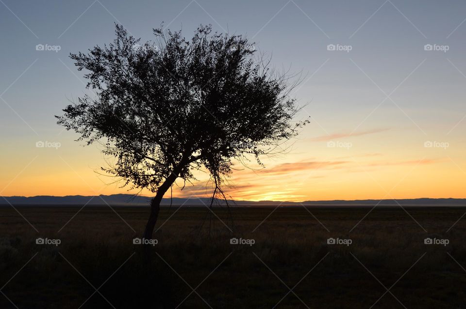 A September sunset ends another day near Great Sand Dunes National Park in Colorado. 