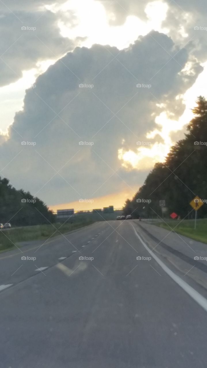 traveling clouds