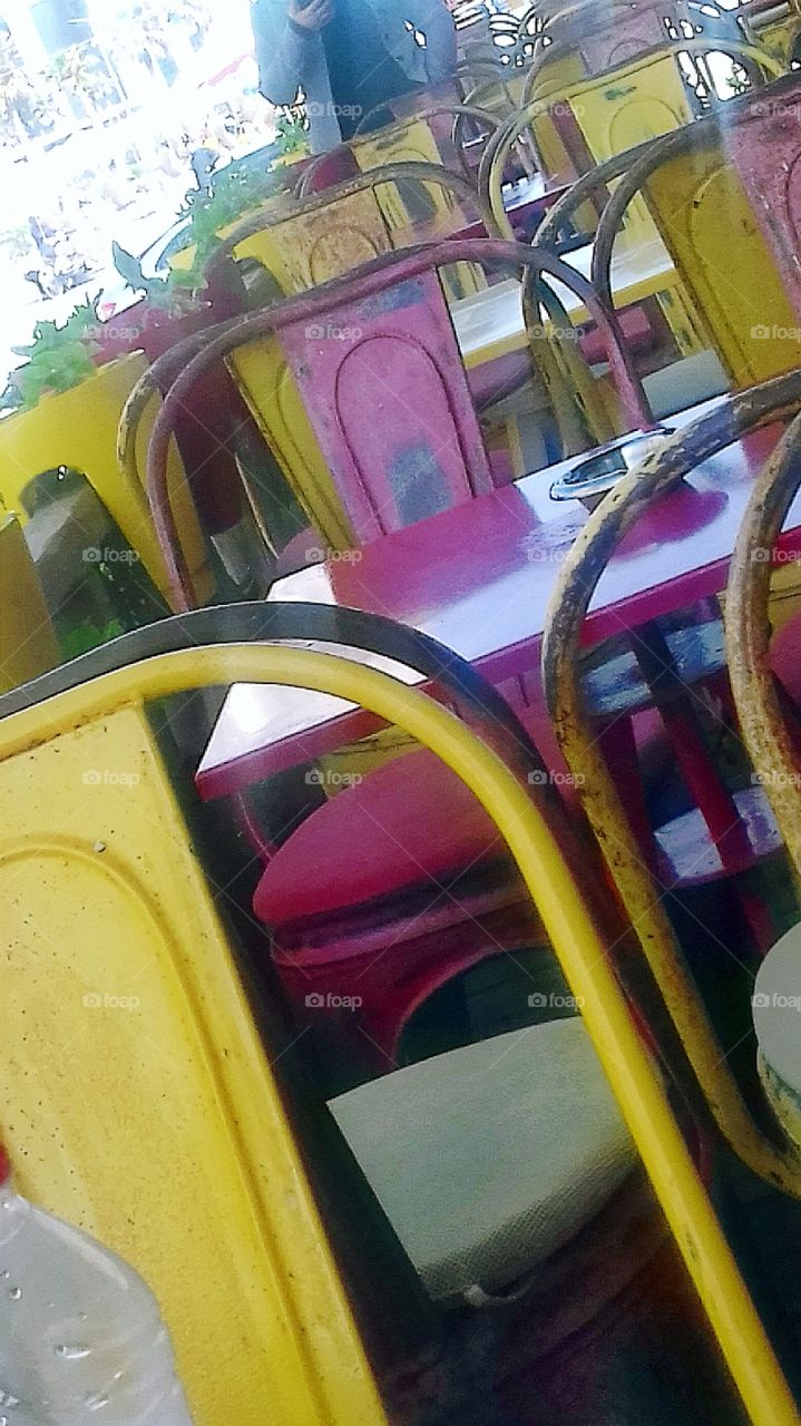 Metal Chairs in Color