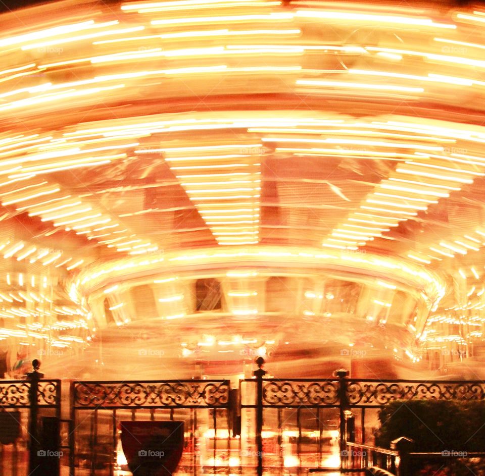 Carousel at night