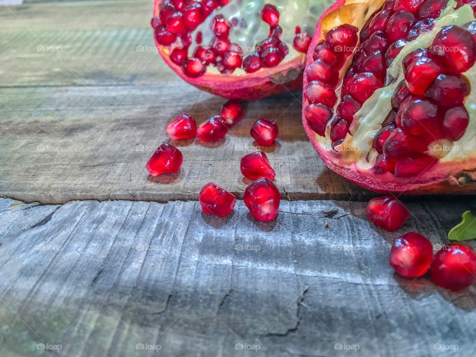 Pomegranate fruits 