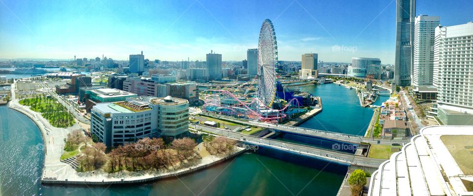 Blue sky with great scenery from InterContinental Hotel