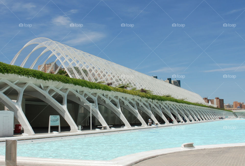 Modern architecture in white