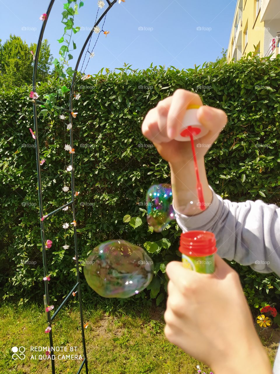 soap bubbles