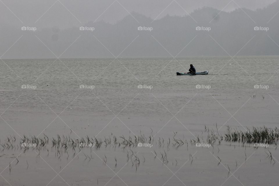 Alone in the lake