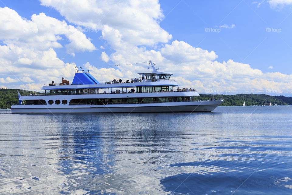 Shipping at the lake Starnberg