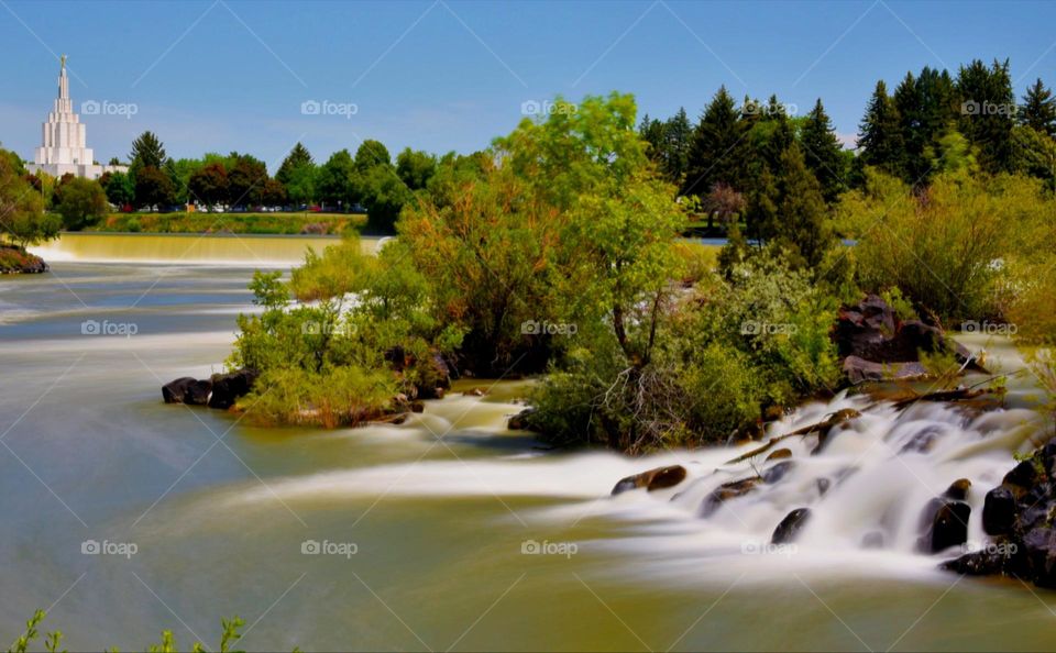 waterside of the city