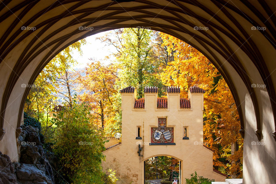 View of Hohenschwangau castel, Germany