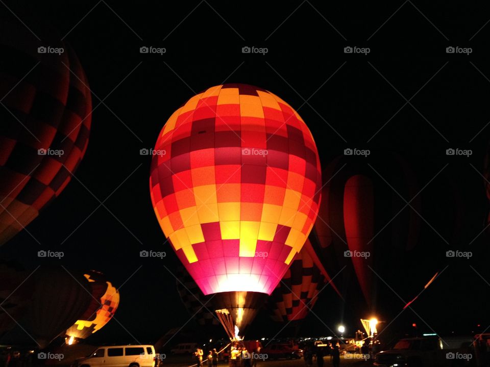 Balloon Glow 4EVER39 During Balloons Over Vermillion Event, Danville Illinois 