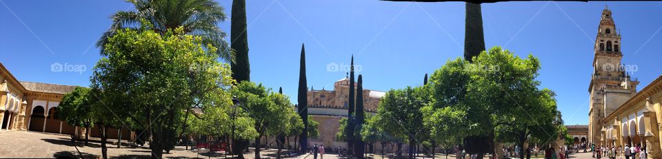 Plaza of Grand Mosque . Plaza of Grand Mosque of Córdoba, Spain