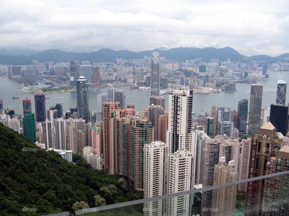 skyscrape hongkong by valmal