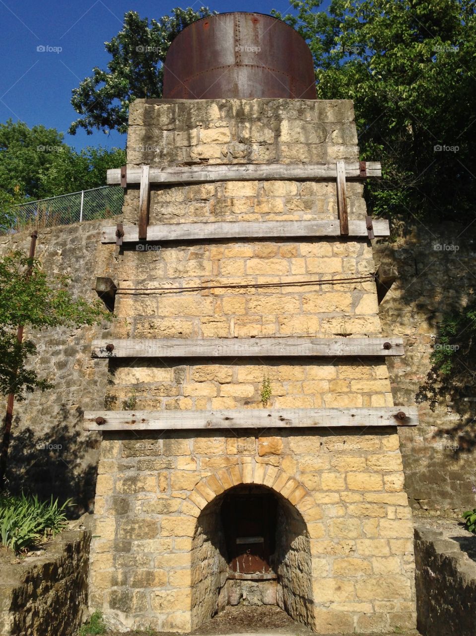 Hurstville Lime Kilns - Iowa - Posted to the National Register of Historic Places
