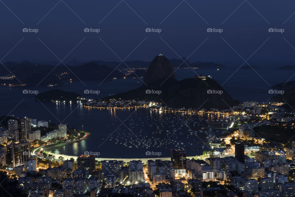 Sugar Loaf by Night, Rio de Janeiro 