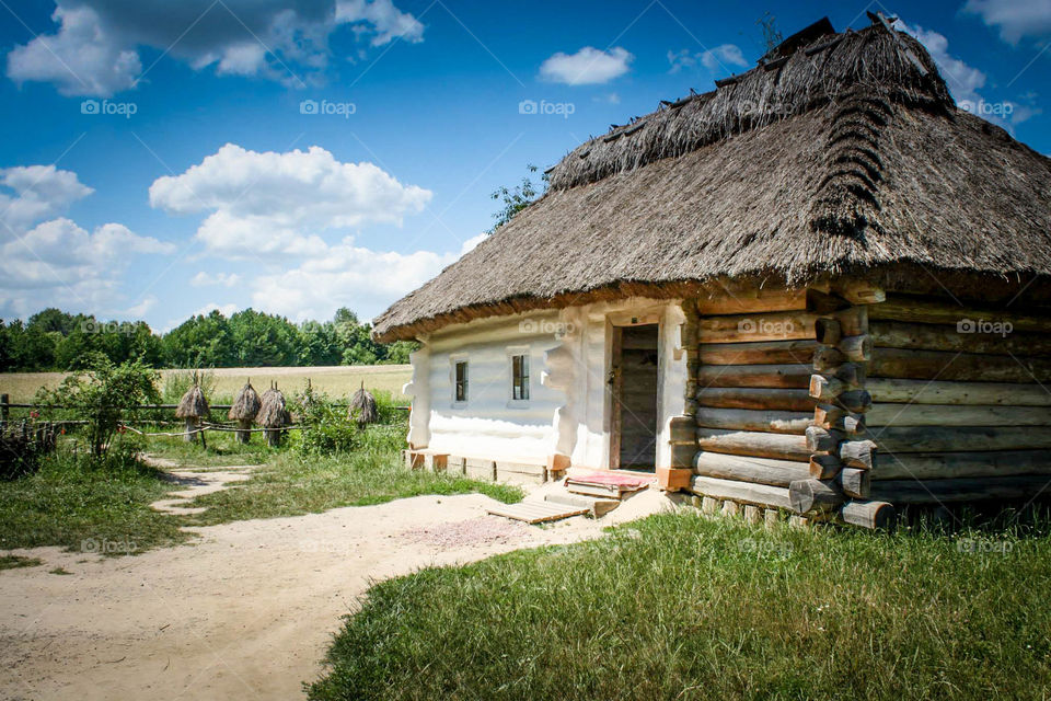 Traditional Ukrainian hut