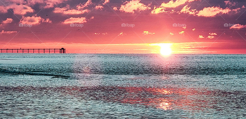 Sunrise at the pier.