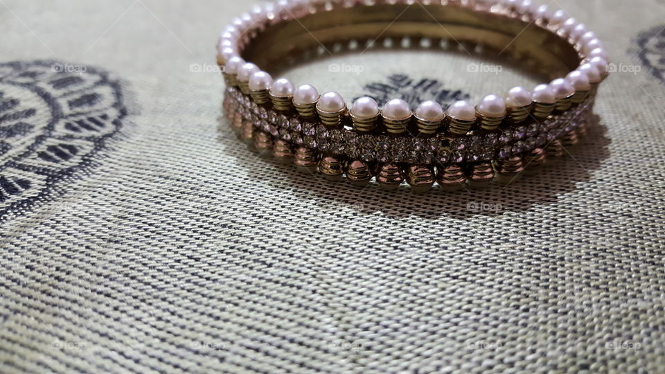 View of pearl bangle