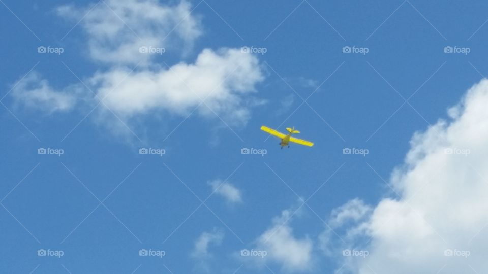 Yellow plane