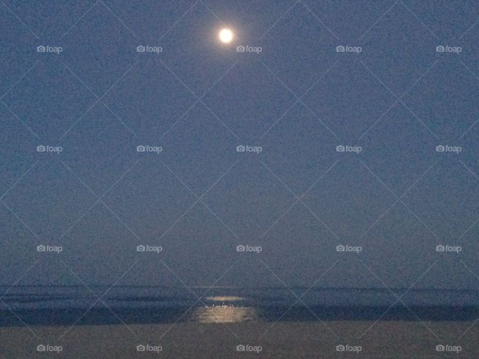 Moonlight. Bulgarian coast, near Varna