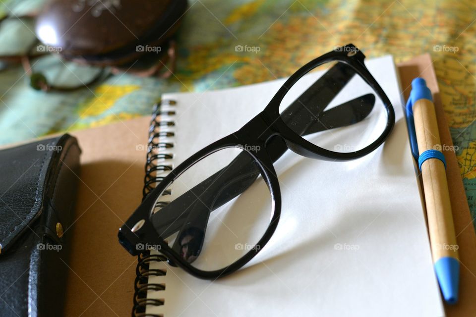 Eyeglasses, Composition, Paper, Business, No Person