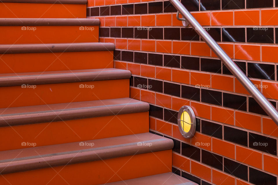 Orange staircase 