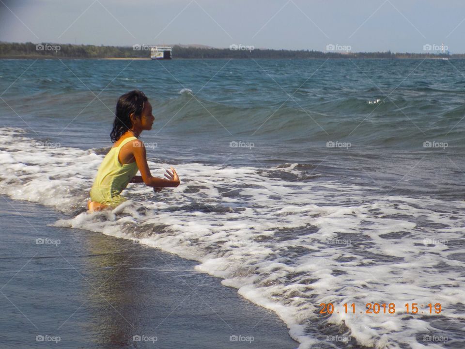 child beach sea holiday water sand outdoor landscape