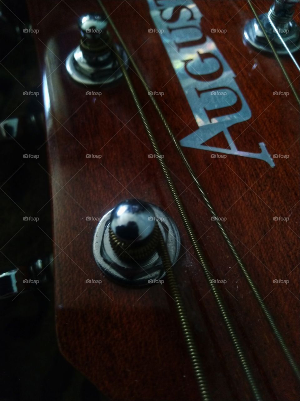Headstock guitar details music sound acoustic