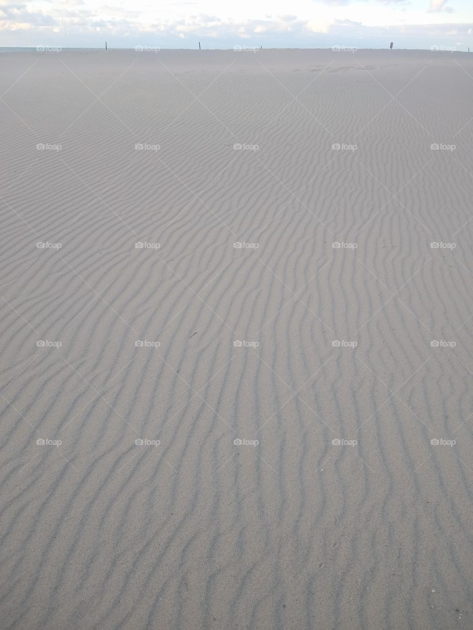 Unfiltered beautiful sand on the beach