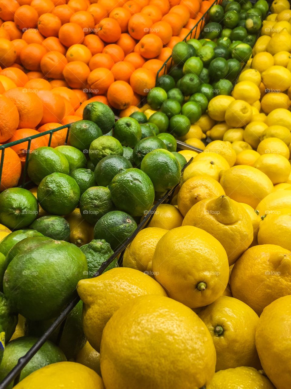 Fresh fruit in shelf in supermarket