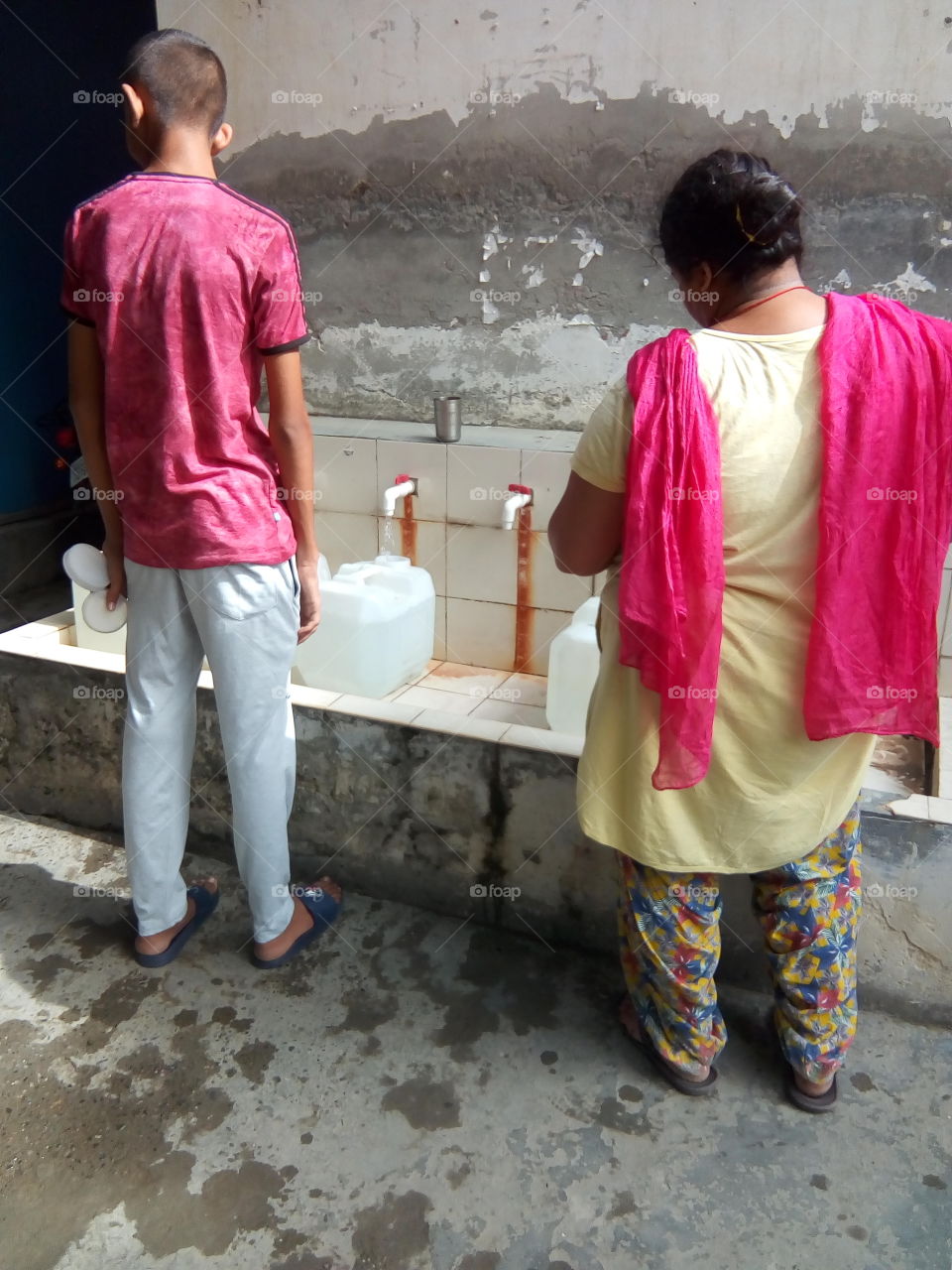 Community water R.O. system, Bathinda, in India.