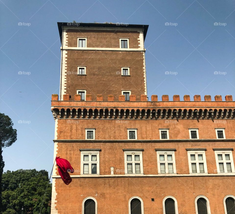 Rectangle building and rectangle windows