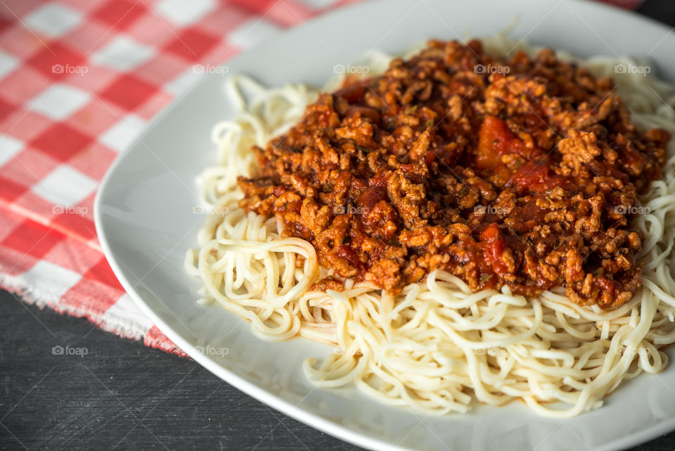 homemade spaghetti