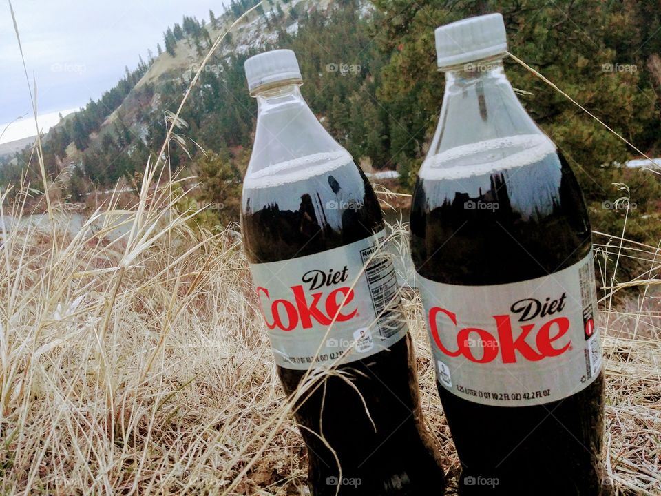 diet coke on hike