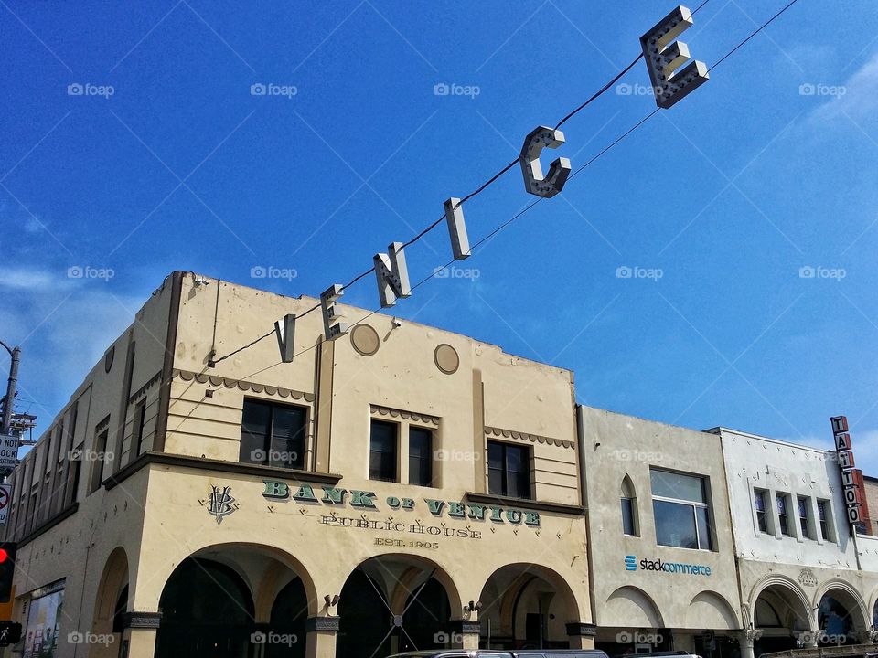 Venice, California. Hanging sign.