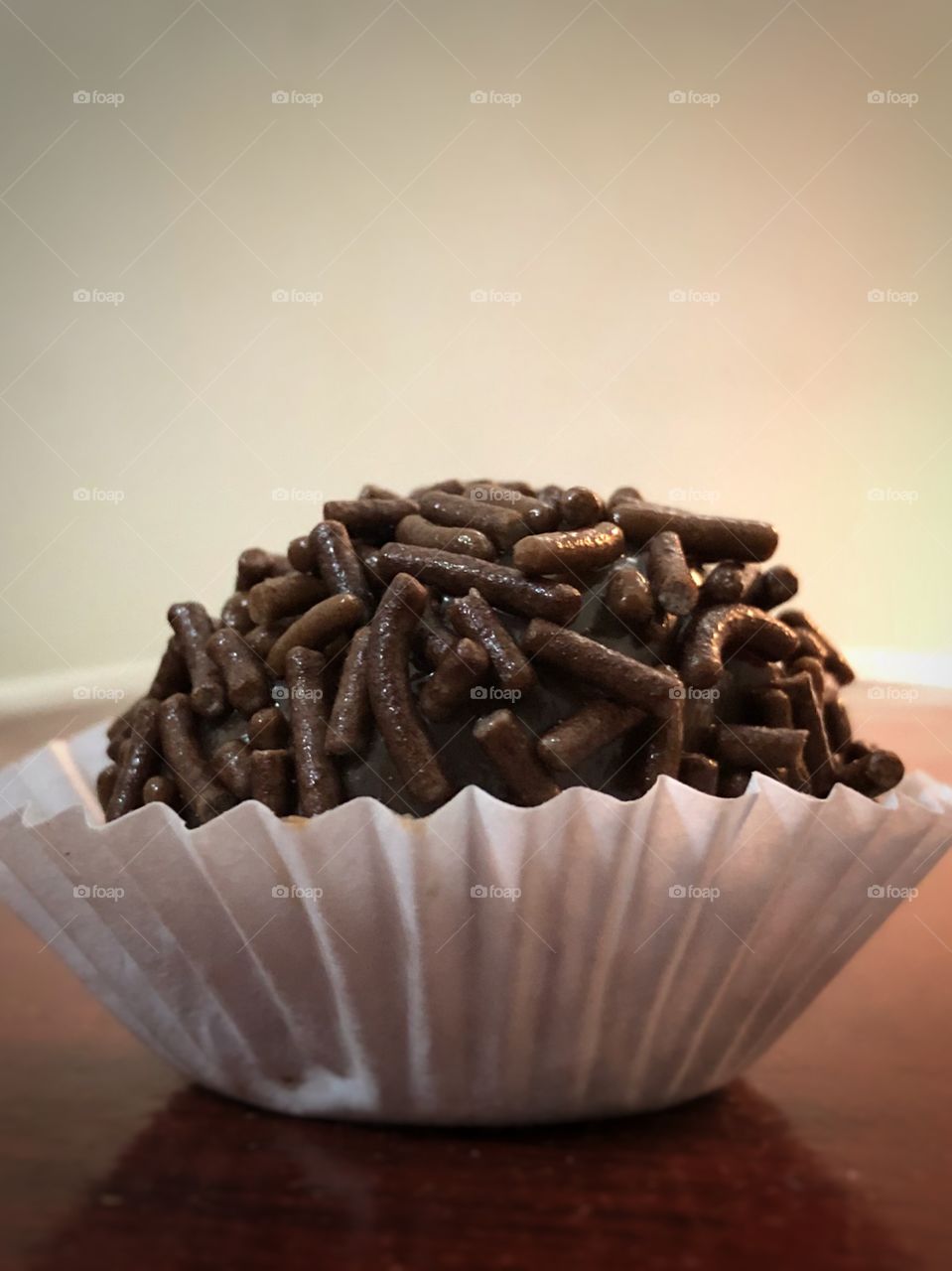 Brigadeiro - a Brazilian sweet made of chocolate and condensed milk, like Chocolate Truffle.